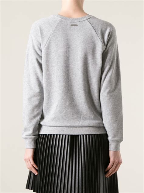 michael kors sweatshirt womens|Michael Kors grey crewneck sweatshirt.